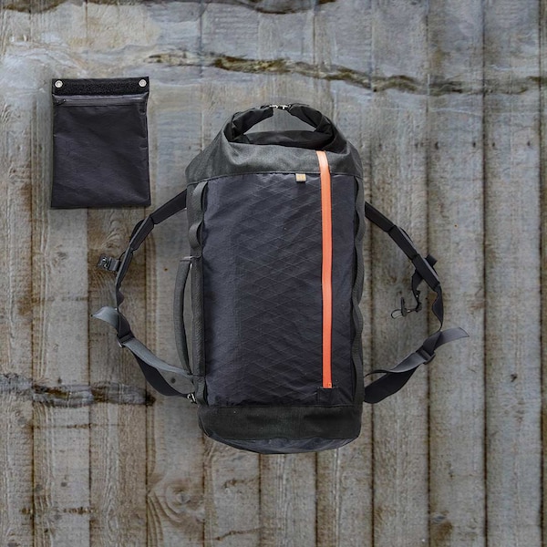 Seesack & Reiserucksack - Travel Bag mit Rolltop "Sailorman" - schwarzer X-Pac