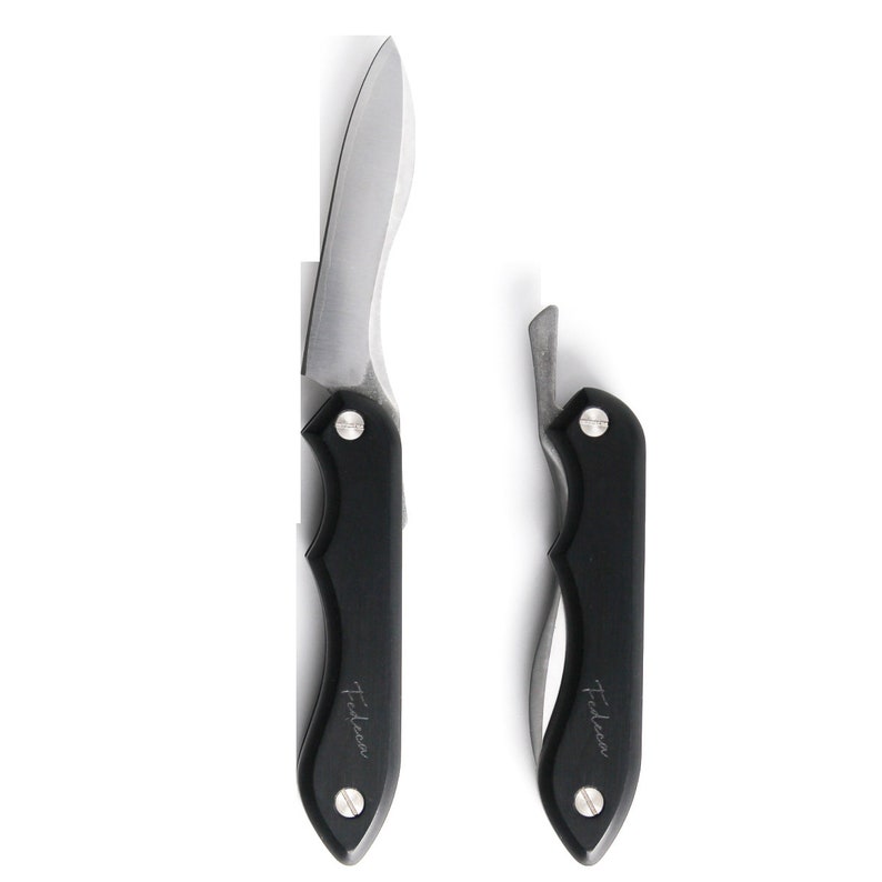 Japanese pocket knife folding knife for cooking indoors & outdoors Outdoor kitchen knife image 3