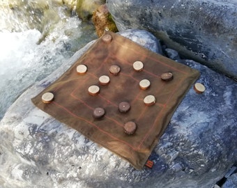 Outdoor cushion - Camp cushion with nine-men’s morris - Classic board game to take with you! Without ticking