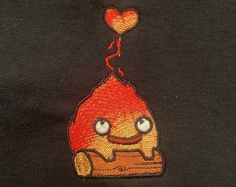 Embroidered Calcifier Howl's Moving Castle Shirt/Sweatshirt/Hoodie