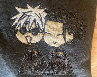Embroidered Gojo and Geto Shirt/Sweatshirt/Hoodie