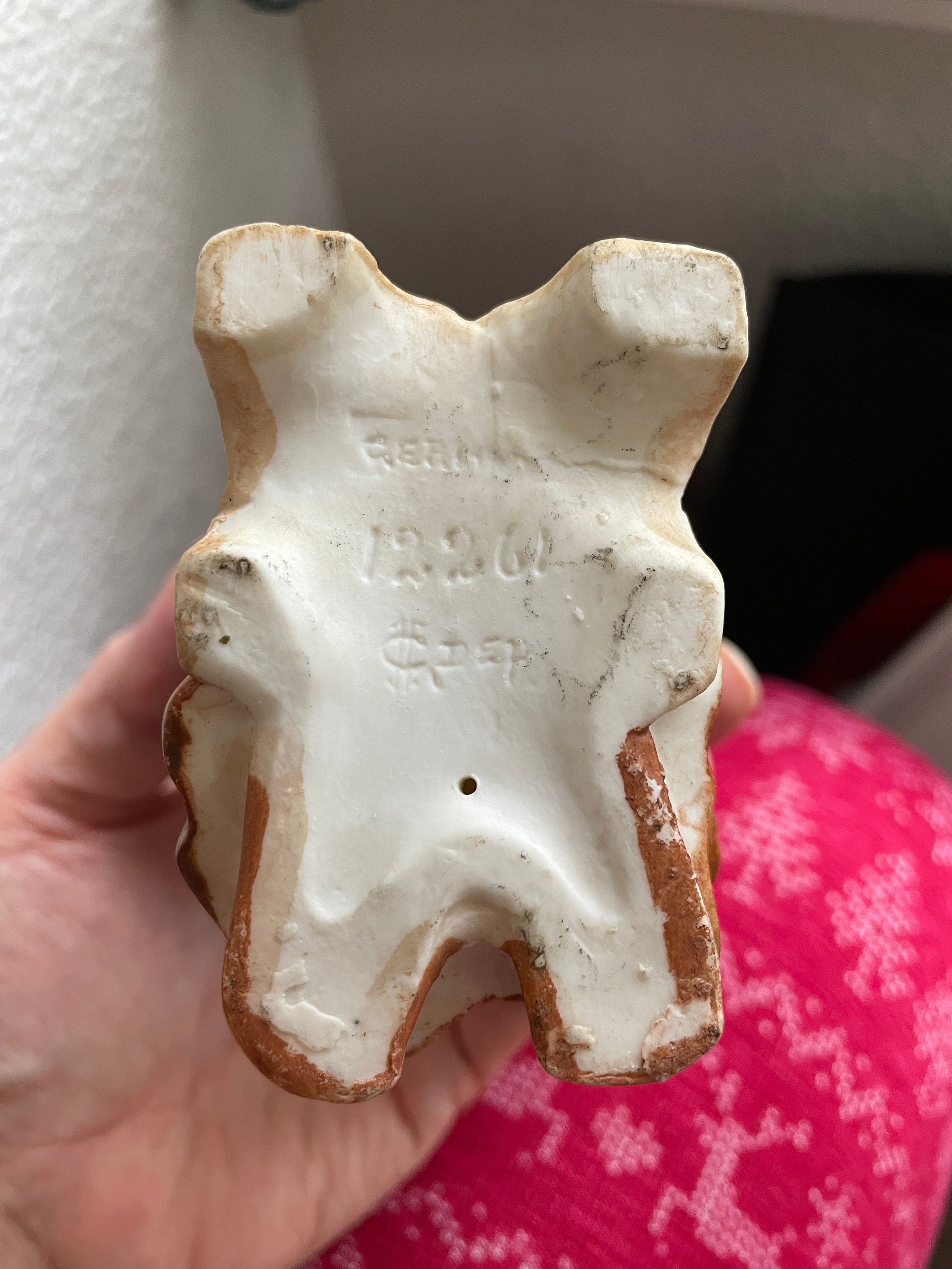 C 1878 German Grafenthal Carl Schneider Bisque Figurines, Monks Playing