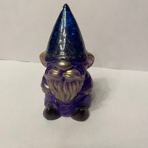 Resin Gnome Purple and Blue