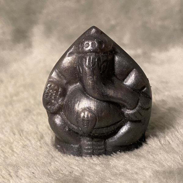 Ganesha Grey Lucky Resin Figure