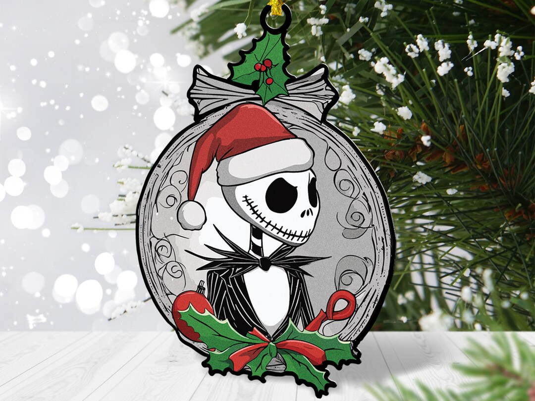Jack Skellington Acrylic Christmas Ornament Etsy