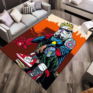 Stormtrooper Rug, Shoes Rug, Fantastic Rug, Custom Rug, Minimalist Rug, Popular Rug, Hypebeast Rug, Area Rug, Personalized Rug, Gift Ideas