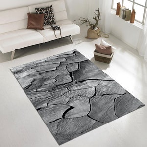 Stone Pattern Rug, Stone Rug, Pattern Rug, Aesthetic Rug, Living Room Rug, Modern Rug, Non-Slip Rug, Washable Rug, Area Rug, Custom Rug