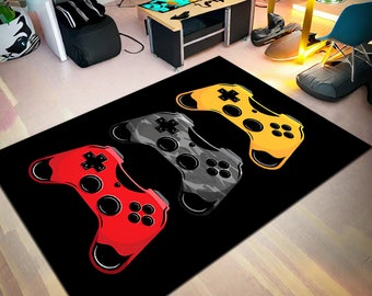 Alfombra de consola de juegos, alfombra de jugador, alfombra de sala de juegos, decoración de sala de juegos, alfombra de área, alfombra popular, alfombra minimalista, alfombra colorida, alfombra de juegos, alfombra de deporte, regalos de juegos