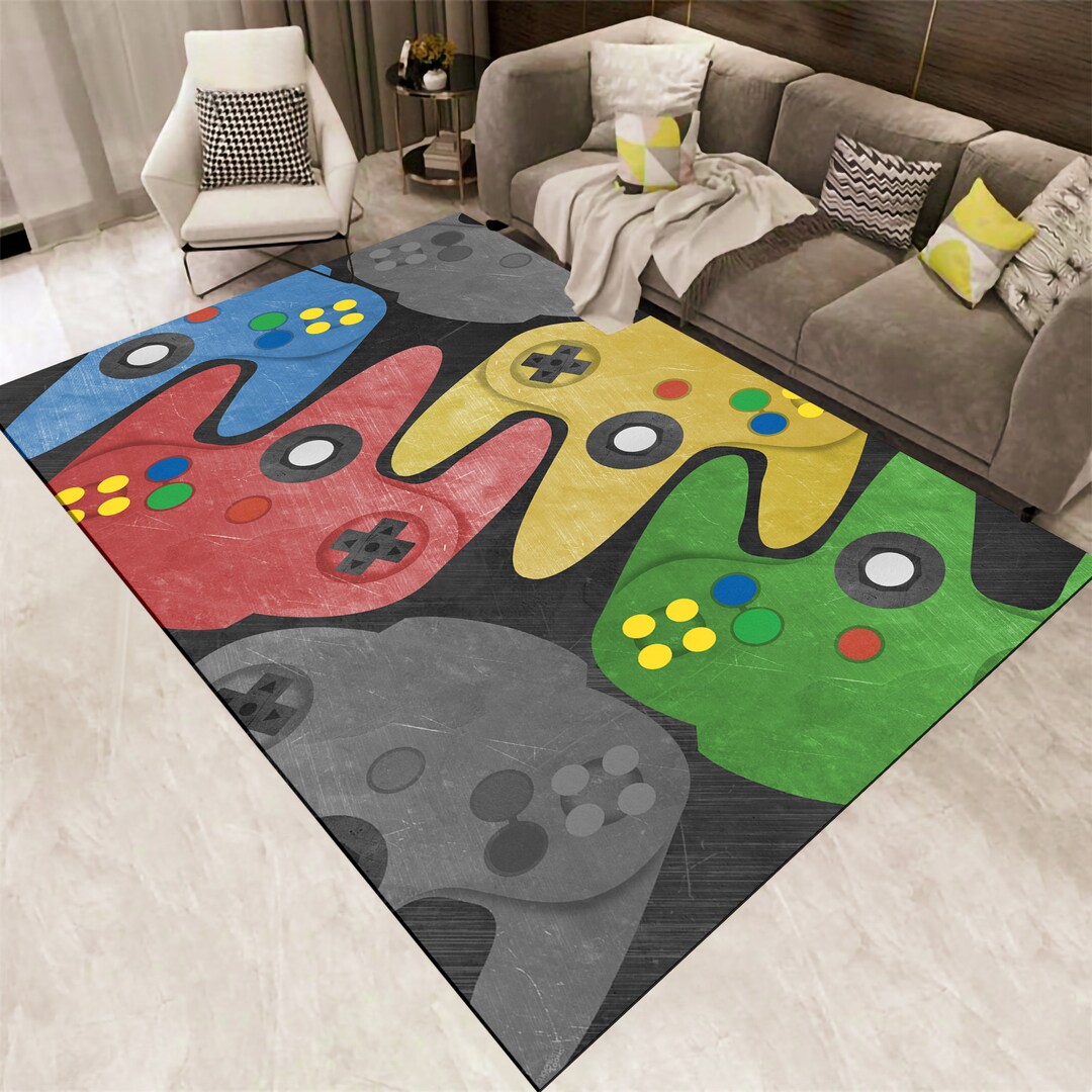 Game Console Rug,gamer Rug,game Room Rug,play Room Decor,area Rug ...