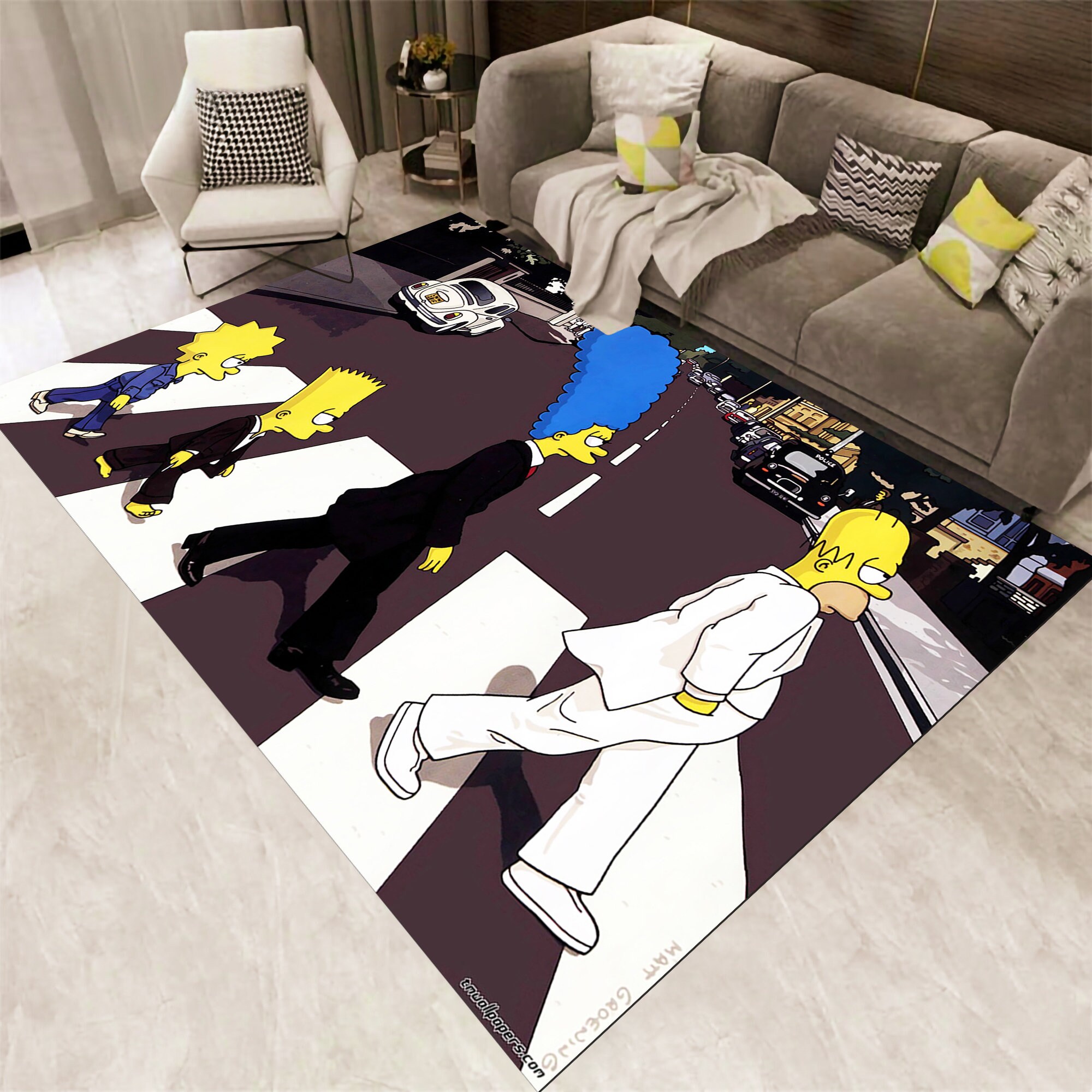 Simpsons, Simpson Crosswalk Rug, Popular Rug, Fantastic Rug, Legend Rug ...