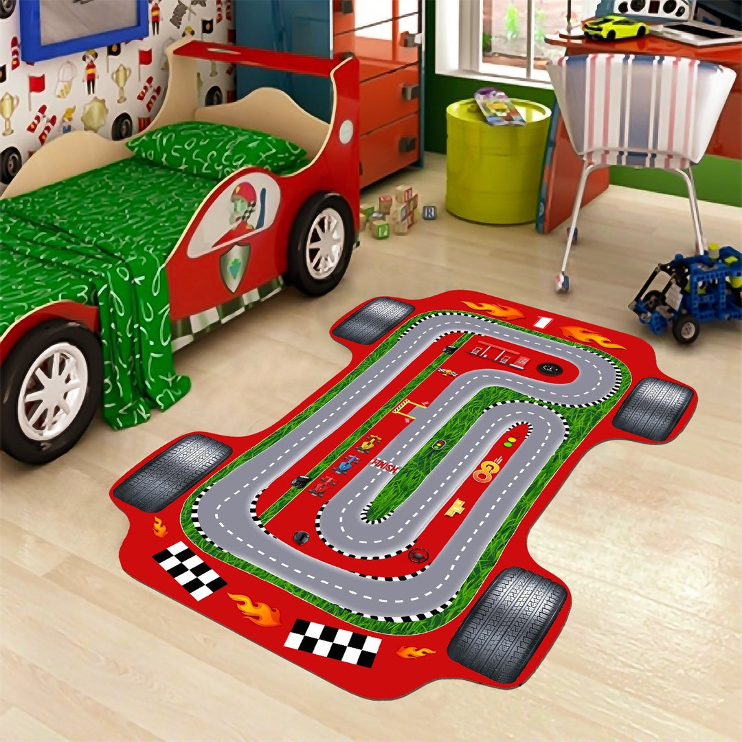 Race Car Rug,f1 Car Rug,race Track Rug,formula 1 Rug,kids Room Rug,play