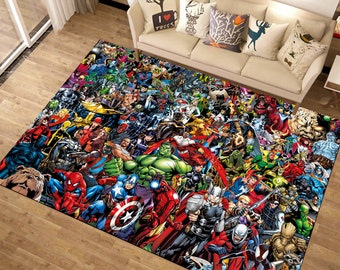 Marvel,Marvel Characters Rug,Fantastic Rug,Kids Room Rug,Minimalist Rug,Popular Rug,Hypebeast Rug,Area Rug,Personalized Rug,Gift Ideas