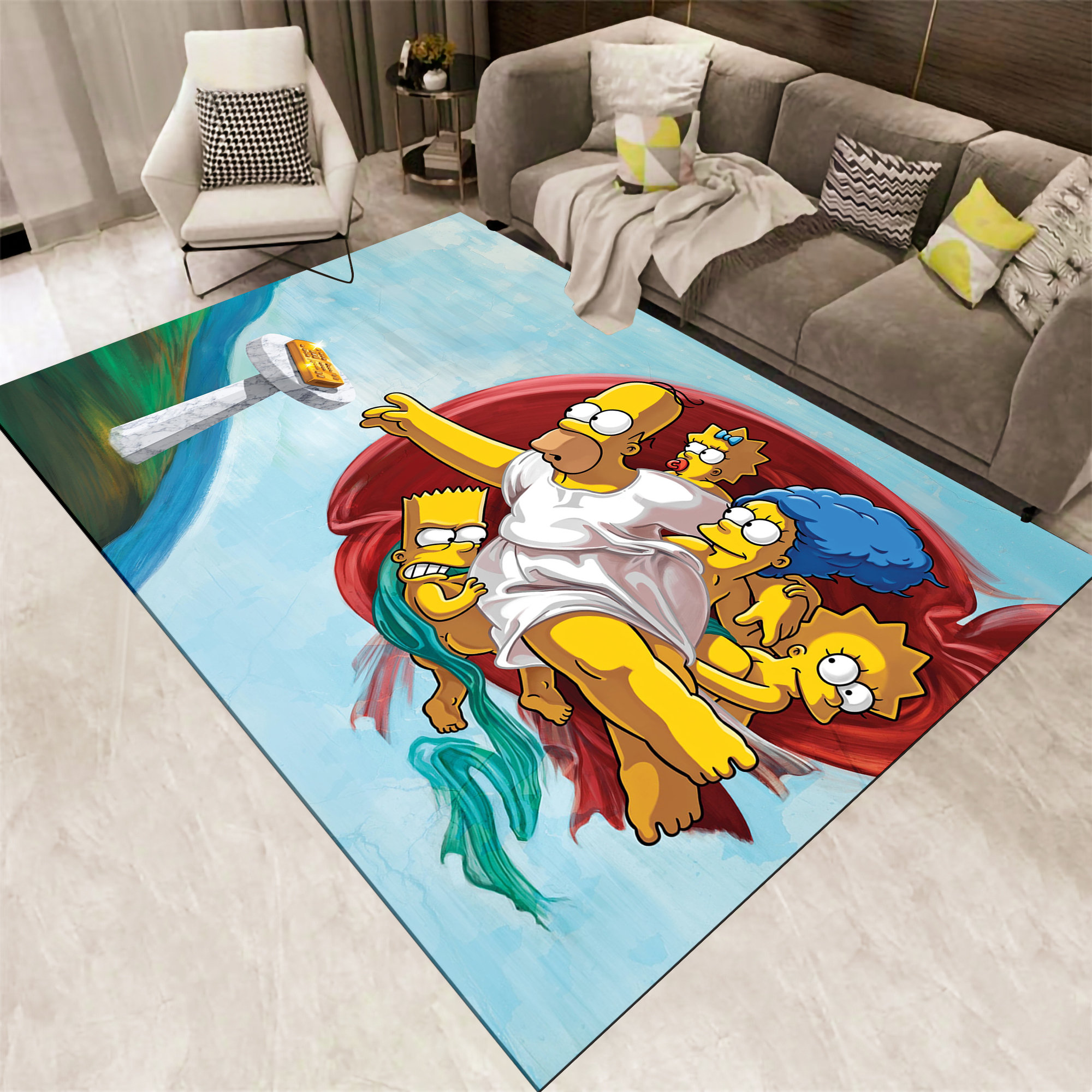 Simpsons Mixed Simpsons Rug Popular Rug Fantastic Rug - Etsy