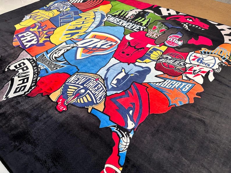 Nba Map Rug,Basketball Rug ,Teams Rug, NBA Rug ,Custom Rug, Minimalist Rug, Area Rug,Basketball Decor, Popular Rug, Hypebeast Rug,Gift Ideas image 5