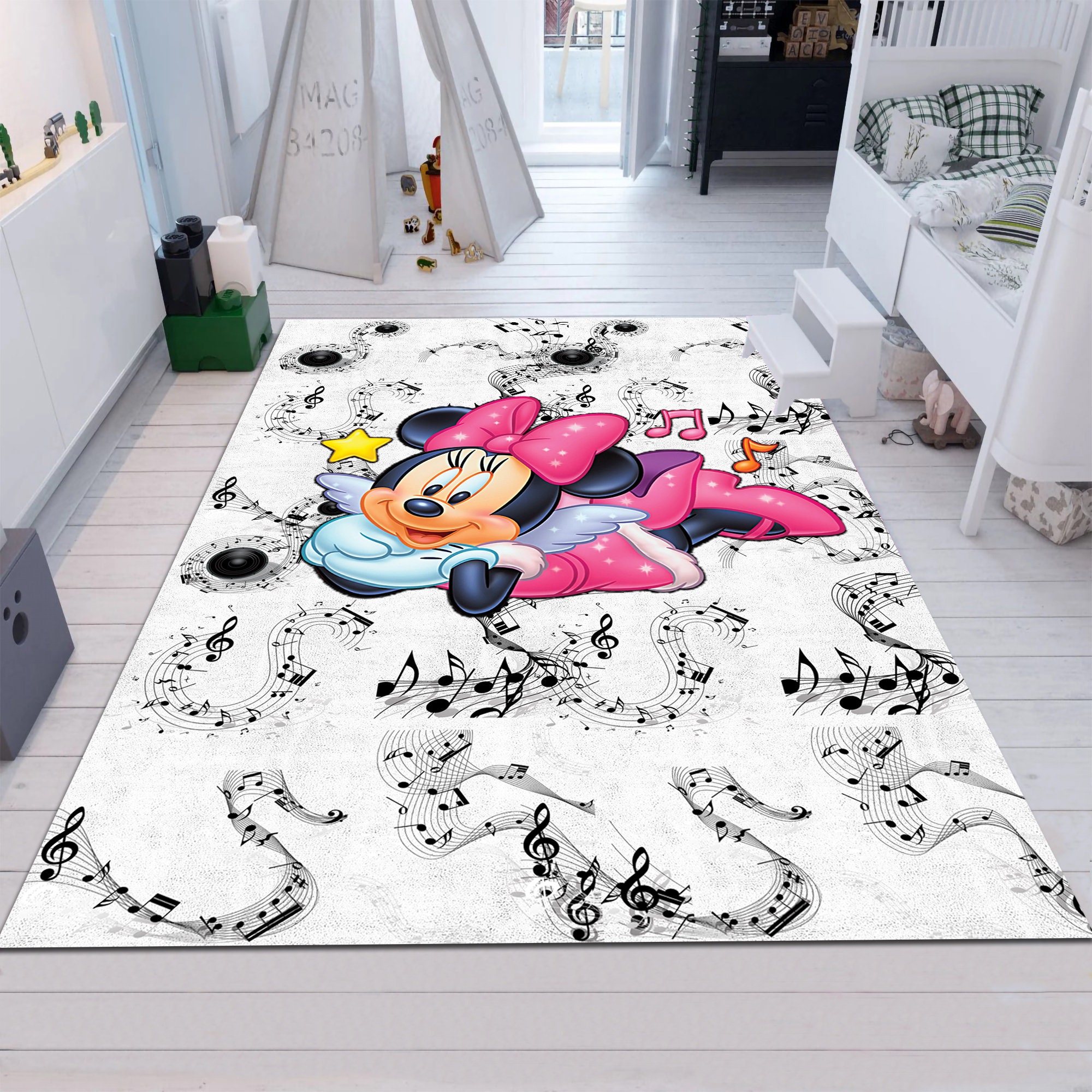 Discover Minnie Mouse Disney Kids Room Rug