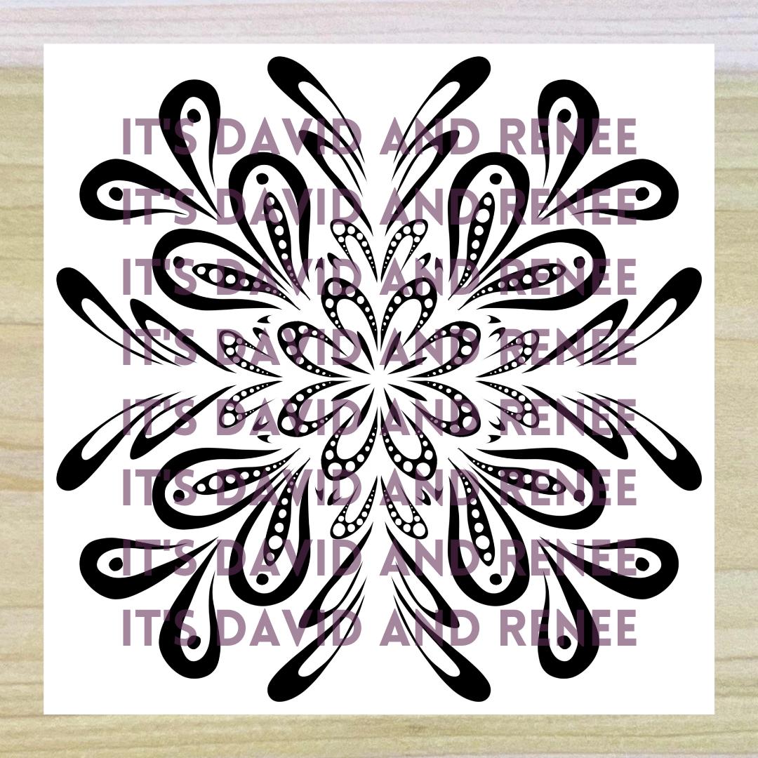 Bubbly Mandala Radial Design PNG Digital File // Art Pattern ...