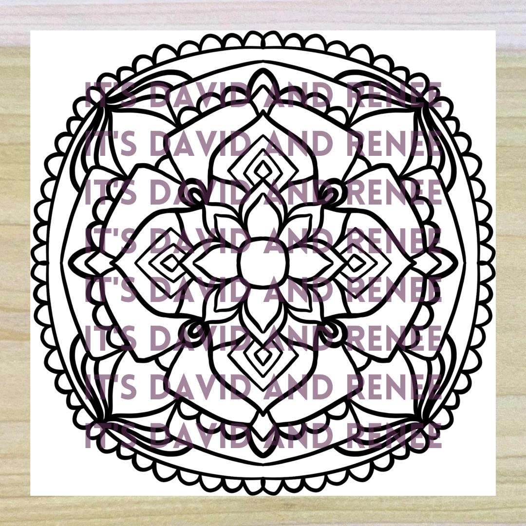 Laced Flower Mandala Radial Design PNG Digital File // Art Pattern ...