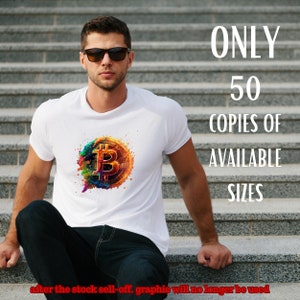 Bitcoin-t-shirt, kryptokläder, kryptovaluta-tröja - blockkedjemode, unisex bitcoin-t-shirt