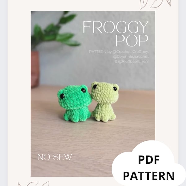 Froggy Pops - PDF pattern