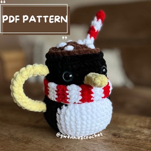 Hot Chocolate Penguin - PDF PATTERN