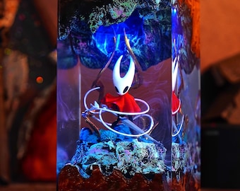 Silksong Hornet Epoxy Night Light, Hollow Knight SilkSong Figure, Gamer Gift, Gaming Room Decor, PC Desk Lamp, New Year Gift, Christmas Gift