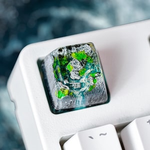 Summer Wonderland Keycap, Landscape Keycap, Artisan Keycap, Keycap for MX Cherry Mechanical Keyboard, Handmade Gift