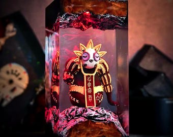 Esquie Clair Obscur: Expédition 33 Resin Lamp, Epoxy Night Light, Maelle, Esquie, Lune, Verso Figure, Halloween Decor, Christmas Game Gift