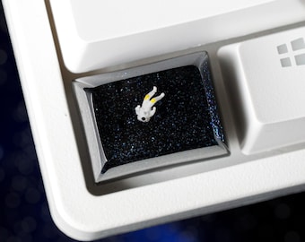 Astronaut Keycap, Ctrl/Alt Keycap, Galaxy Keycap, Universe Keycap, Keycap For MX Cherry Mechanical Keyboard, Gift for Him