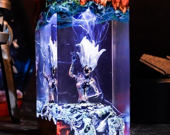 Paintress Clair Obscur: Expedition 33 Resin Lamp, Epoxy Night Light, Maelle, Esquie, Lune, Verso Figure, Christmas Gamer Gift, GOTY 2025