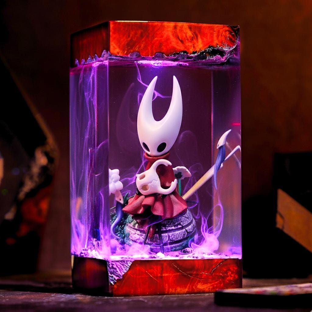 Hornet Silksong Night Light, Hollow Knight Silksong Figure, Gamer