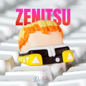 Ze.nit.su Keycap, De.mon Slay.er Keycap, Anime Keycap, Keycap for MX Cherry Switches Mechanical Keyboard, Handmade Anime Gift