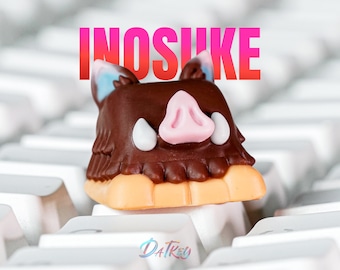 Ino.su.ke Keycap, De.mon Slay.er Keycap, Anime Keycap, Keycap for MX Cherry Switches Mechanical Keyboard, Handmade Anime Gift
