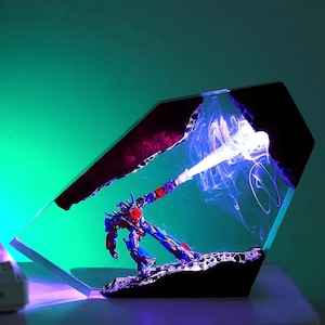 Optimus Prime Decor Lamp, Transformers Toy, Bumblebee and Optimus Prime, Halloween Lamp Gift, Christmas 2025 Gift for Him