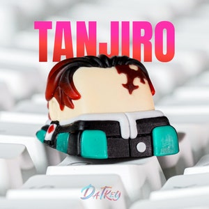 Tan.ji.ro Keycap, De.mon Slay.er Keycap, Anime Keycap, Keycap for MX Cherry Switches Mechanical Keyboard, Handmade Anime Gift