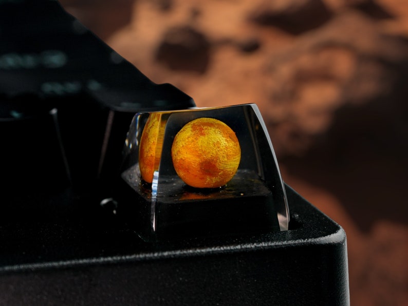 Solar System Key Cap Mars Keycap, Planet Keycap, Artisan Keycap, Solar System Keycap ...