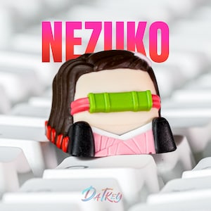 Ne.zu.ko Keycap, De.mon Slay.er Keycap, Anime Keycap, Keycap for MX Cherry Switches Mechanical Keyboard, Handmade Anime Gift