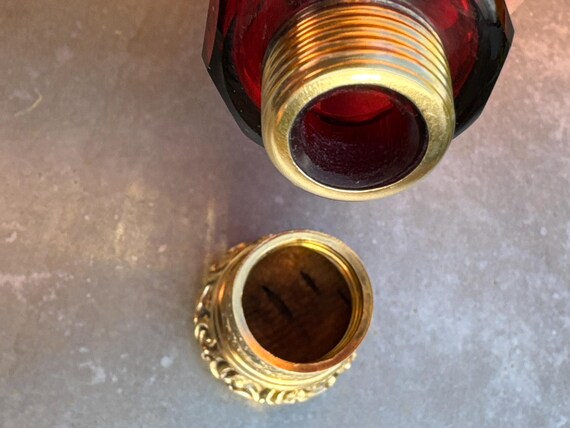 Stunning Large Victorian Ruby Red Double Ended Pe… - image 6