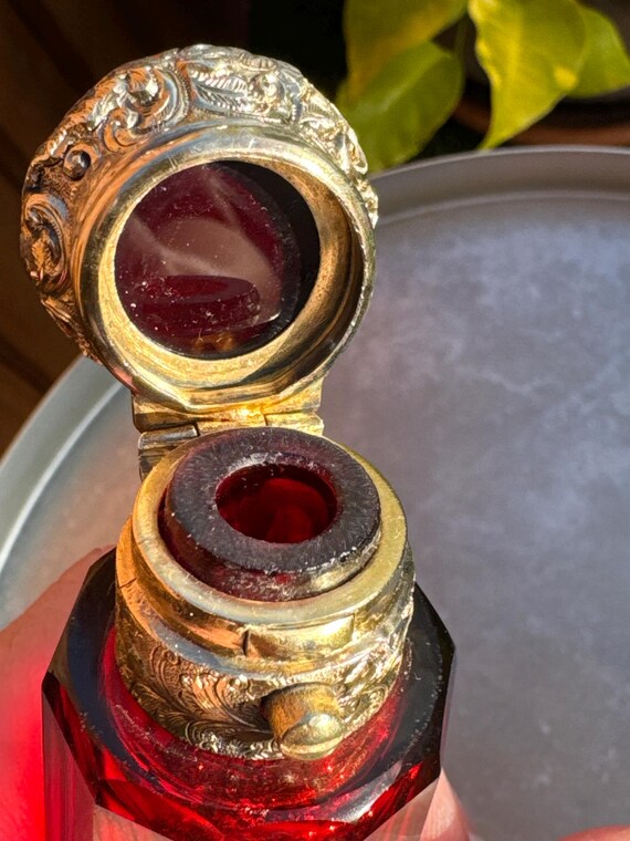 Stunning Large Victorian Ruby Red Double Ended Pe… - image 8