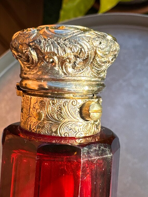 Stunning Large Victorian Ruby Red Double Ended Pe… - image 7