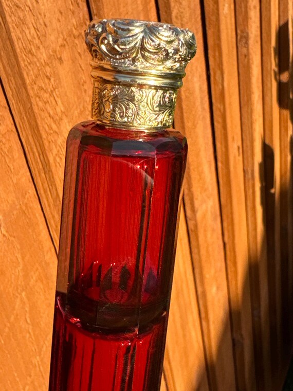 Stunning Large Victorian Ruby Red Double Ended Pe… - image 3