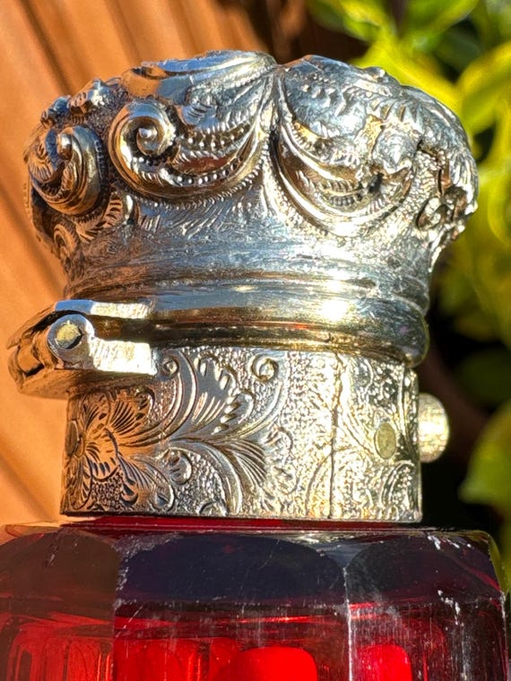 Stunning Large Victorian Ruby Red Double Ended Pe… - image 10