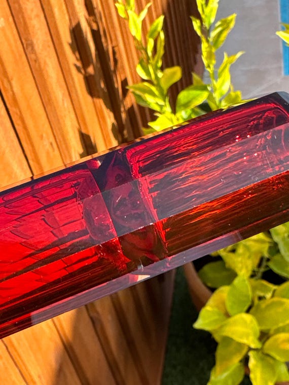 Stunning Large Victorian Ruby Red Double Ended Pe… - image 4