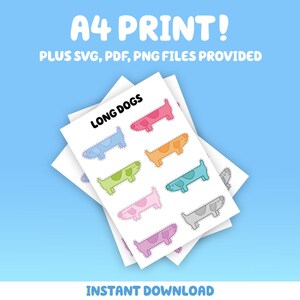 Long Dog Hide and Seek, Long Dog, Bluey, Bluey Game, Digital Files ...