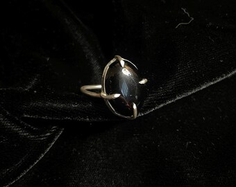 Onyx Cabochon Ring