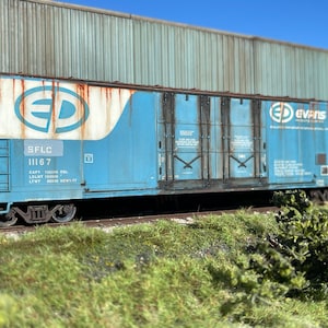 HO Scale Weathered Atlas SFLC Evans Double Plug Door Box Car