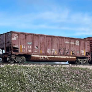 HO Scale Weathered Intermountain Conrail NYC Parched Coal Porter.