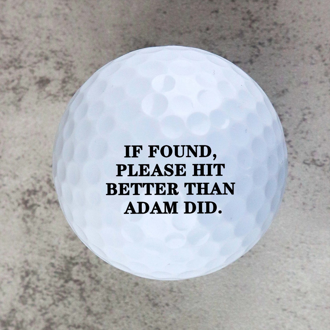 Custom Golf Ballsset of 3,if Found,please Hit Better Than Name Did,valentine's Day Gift,golf