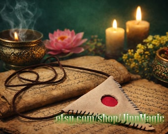 King Ahmar, The Red Jinn King Amulet, Witchcraft Shield, Victory in Competitions, Success in Endeavors, Respect & Authority
