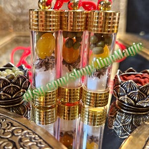 Rare Yellow King Cobra Pearl &quot;Nagamani&quot; Takrut, Unlimited Good Luck, Prosperity, Money Attraction & Financial Abundance