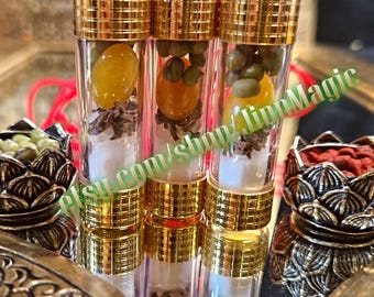 Rare Yellow King Cobra Pearl "Nagamani" Takrut, Unlimited Good Luck, Prosperity, Money Attraction & Financial Abundance